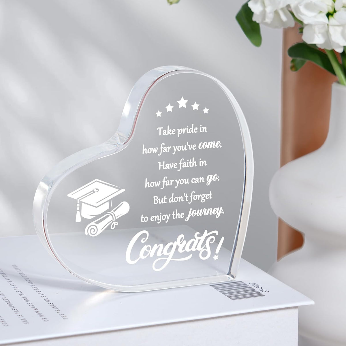 Graduation Gifts, 2025 Graduation Gifts for Her Him - Inspirational Acrylic Keepsake - College High School Graduation Gifts, Masters Degree Graduate Gifts