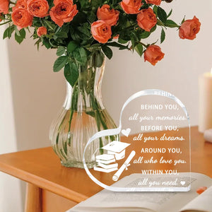 Graduation Decorations 2025 Graduation Gifts for Her Him - Engraved Acrylic Keepsake , High School College Masters Degree Best Graduate Gifts