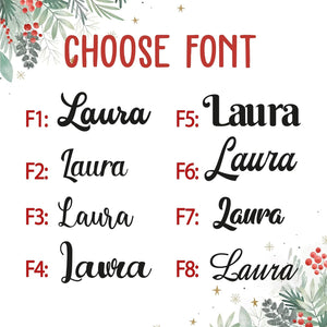 Personalized Christmas Ornaments with Names, Wooden Custom Christmas Ornament for Kids Adults Family, Custom Ornament for Christmas Tree, Personalized Ornaments with Name, Hanging Decoration Xmas Tree