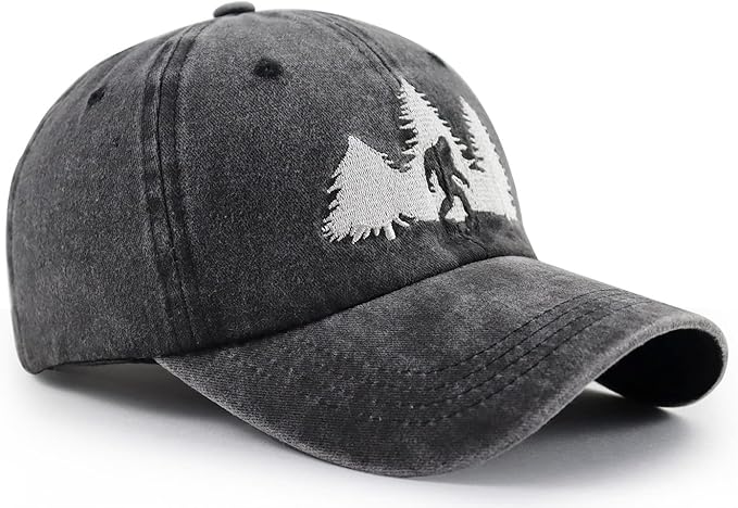 Bigfoot Hats for Men Women, Funny Adjustable Cotton Embroidered Sasquatch Baseball Cap 71ry3EBjNgL._AC_SX679.jpg
