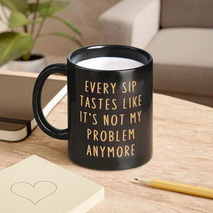 Retirement Gifts for Men Women 2025, Retirement Mug, Funny Retired Gifts for Men Women, Dad, Coworkers, Friend, Teacher, Brother, Boss, Not My Problem Anymore Cup Black