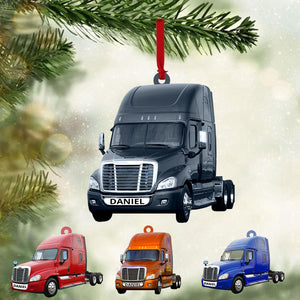 Personalized Truck Ornament for Christmas Tree Acrylic for Xmas Tree Decor Customized Hanging Gifts