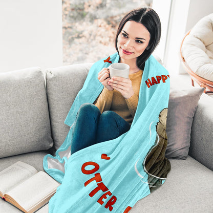 Happy  Anniversary Blanket Gifts for Him Her Boyfriend Girlfriend -  Year Wedding Anniversary Romantic Gifts for Women Men Wife Husband - Sweetest Day Present for Him Her - Love Blanket