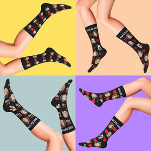 Custom Face Socks, Personalized Socks with Photo Custom Socks with Faces Christmas Socks Christmas Gift For Family