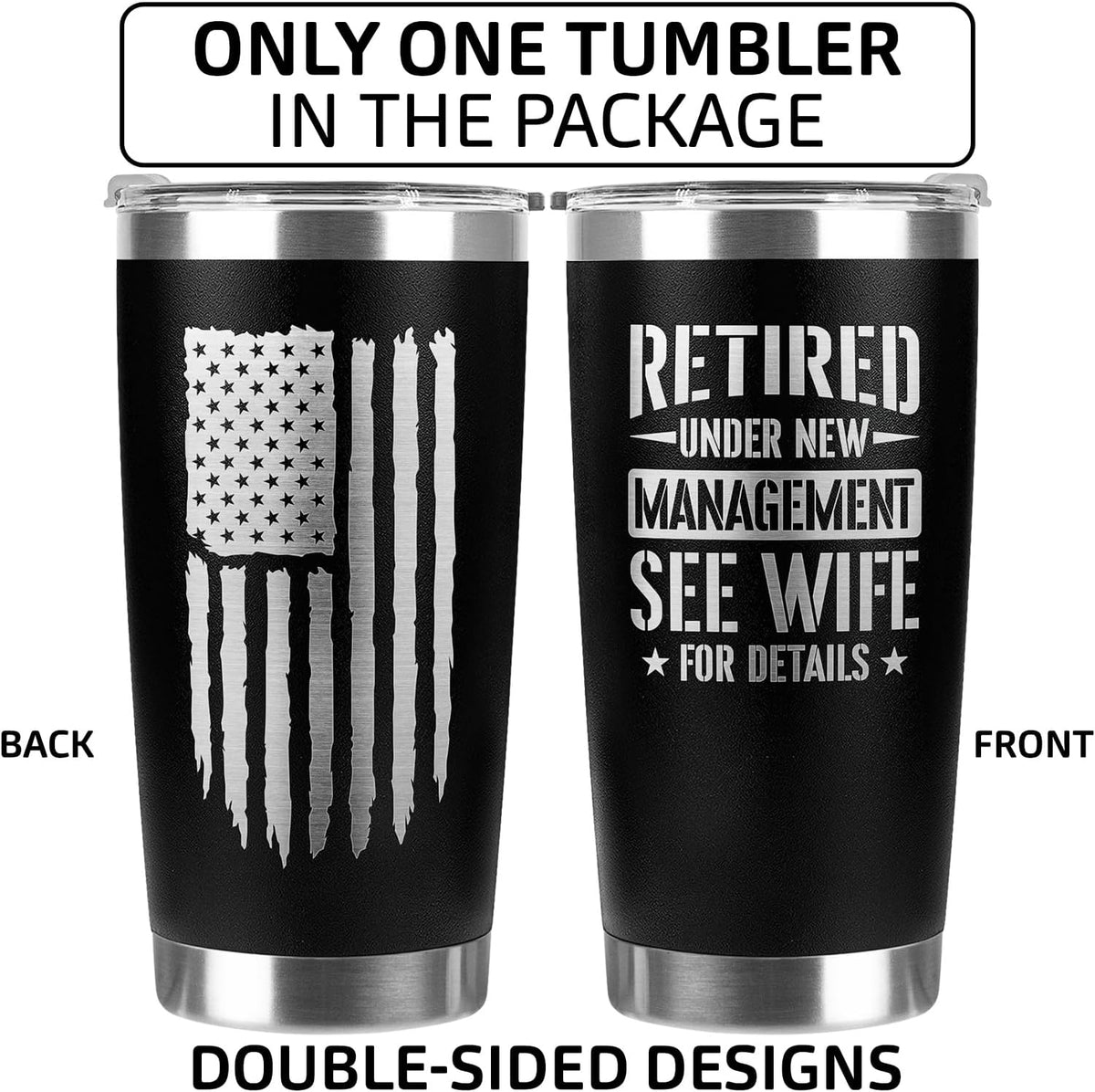 Unique Retirement Gifts for Men 2025 - Funny Retirement Gift Ideas, Best Retired Gifts for Men, Coworker, Dad or Boss, Farewell, Coworker Leaving Goodbye, 20oz Dad Tumbler