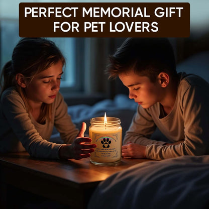 Memorial Gifts for Loss of Dog, Pet Loss Gifts, Sympathy Candle for Cats Dog Passing Away, Rainbow Bridge, Bereavement Remembrance Grief Condolence for Pet Lovers
