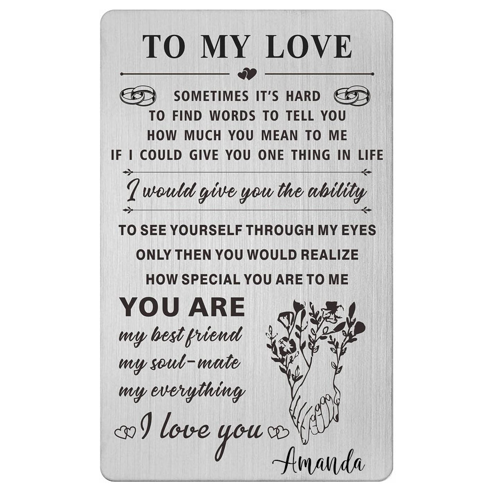 I Love You Gifts for Her Women, Romantic Wedding Anniversary Card for Girlfriend Wife, I Love You Always and Forever, Valentine's Mother's Day Christmas Birthday Card for Wife Girlfriend Woman