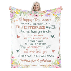 Classy Retirement Gifts for Women2025, Retired Gift for Women Coworker, Coworker Leaving Gifts Blanket , Retirement Decorations for Women, Womens Goodbye Gifts, Going Away Gifts Idea