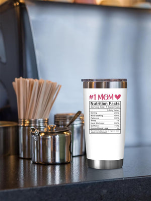 Gifts For Mom, Wife - Personalized Tumbler - Gifts For Mom From Daughter, Son, Kids - Unique Birthday Present Ideas For Mom, Mother, Wife, New Mom, Mother From Daughter, Son, Husband