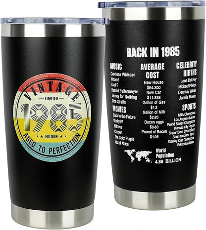 50th Birthday Gifts for Women Men - 1975 50th Birthday Decorations Gifts Ideas for Her Him - 50 Year Old Birthday Gift for Men Women Turning 50 Gift Ideas - Stainless Steel Tumbler