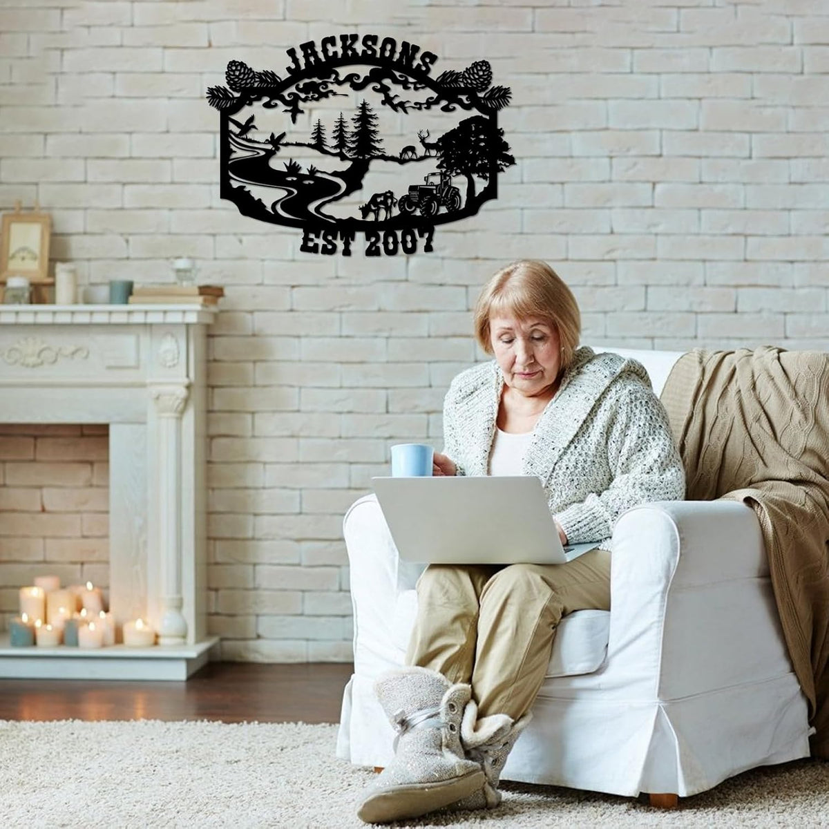 Custom Metal Signs | Personalized Farm House Metal Sign | Custom Metal Ranch Name Sign | Family Name Sign | Metal Wall Decor | Personalized Camping Gifts | Custom Signs Outdoor Metal | Wedding Gift