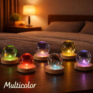 Personalized 3D Photo Crystal Ball, Custom Engraved Picture Lamp with Wood Base, Night Light for Dog Lovers, Dog Memorial Gifts, Loss of Pet Sympathy Gift Night Light, Custom Photo Portrait