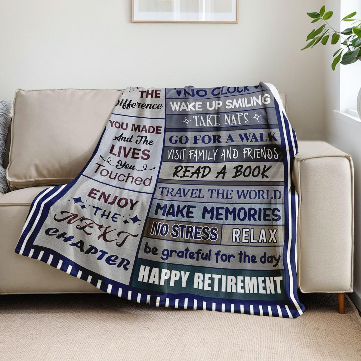 Retirement Gift for Woman, Retirement Gifts for Women Men 2025, Best Retirement Gifts Ideas, Happy Retirement Gifts for Women Mom Teacher Nurse Coworkers, Retirement Party Decorations Blanket