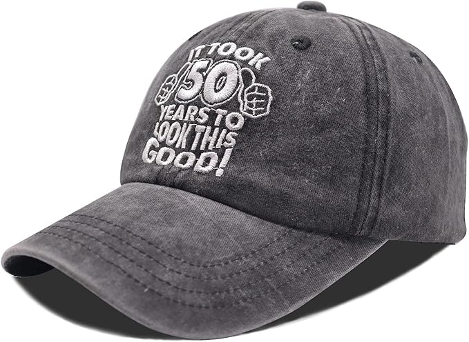 Customized 50th Birthday Gifts Baseball Cap, It Took 50 Year to Look This Good Embroidery Hat for Women Men