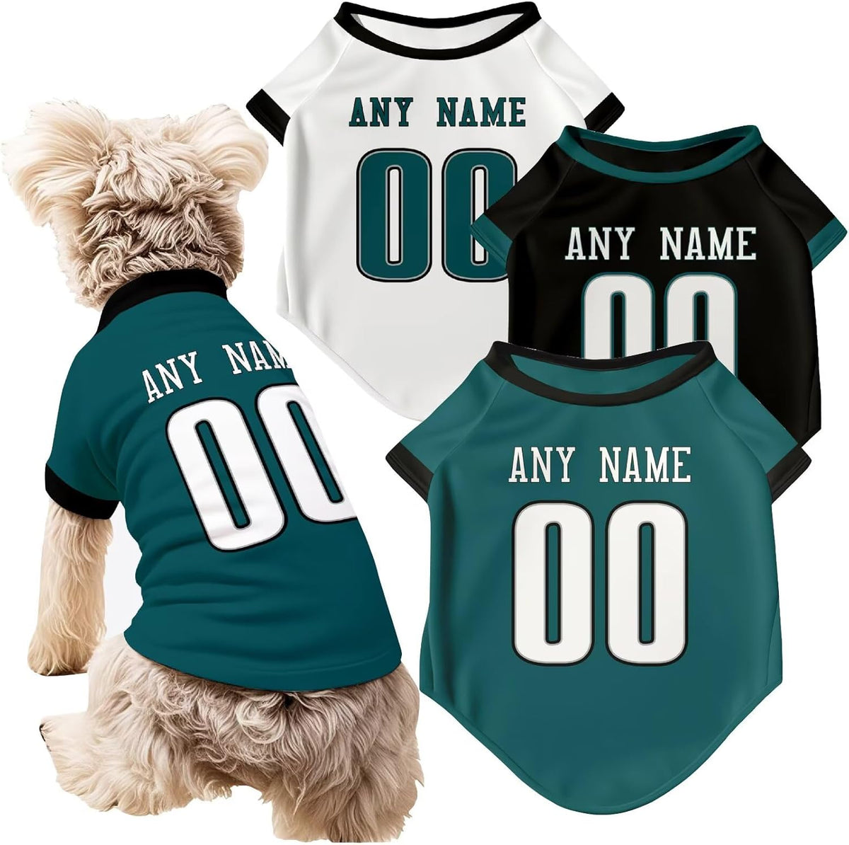 Philadelphia Dog T-Shirt Jersey Style Pet Clothes Custom Name and Number Gifts
