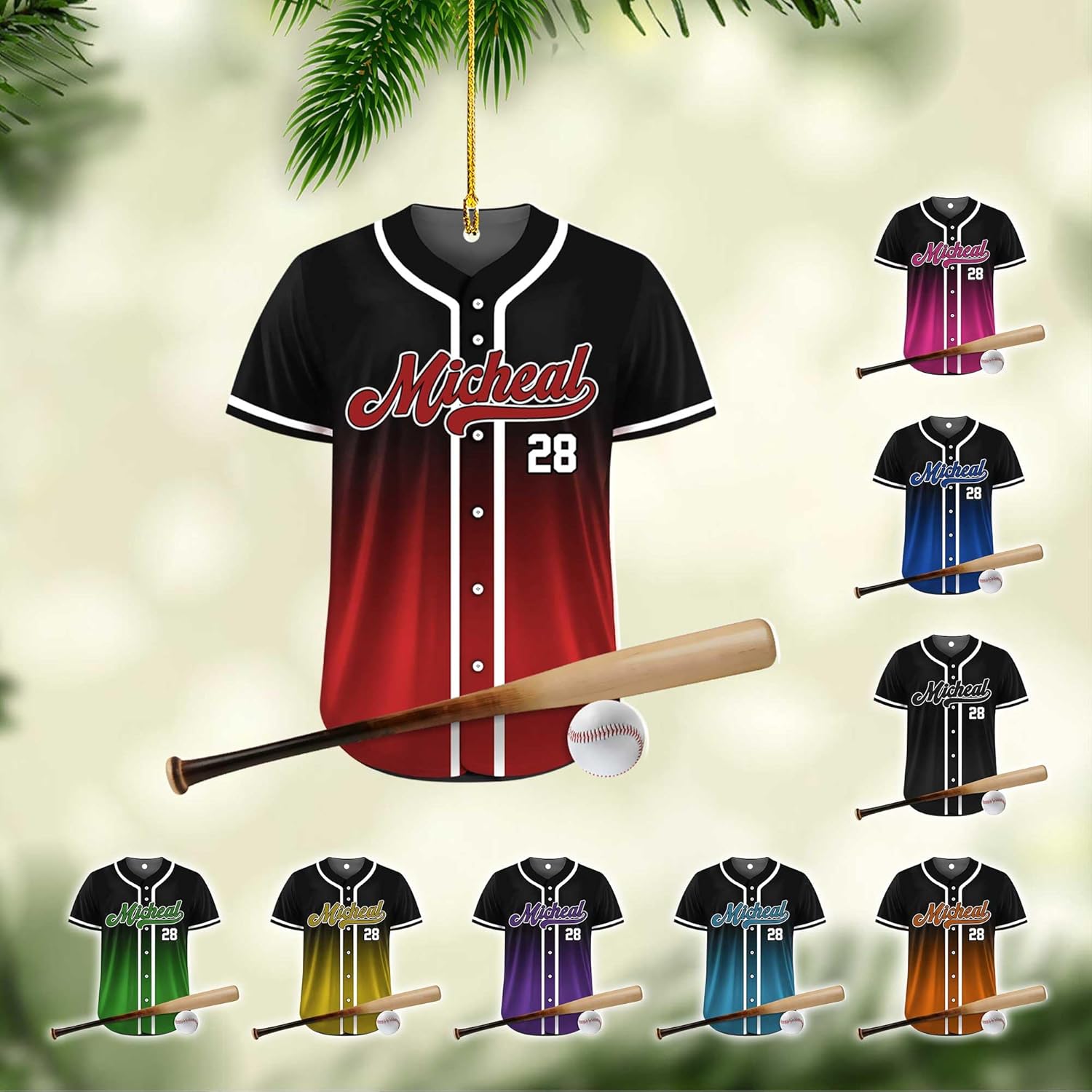 Personalized Baseball Ornaments for Boy Custom Baseball Ornament Baseball Christmas Ornaments 2025 Baseball Player Gift Baseball Catcher Ornament Baseball Bag Ornament Baseball Mitt Glove