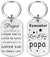 Papa Gifts for Men, Remember I Love You Papa Present, Personalized Fathers Day Birthday Gift from Granddaughter Grandson