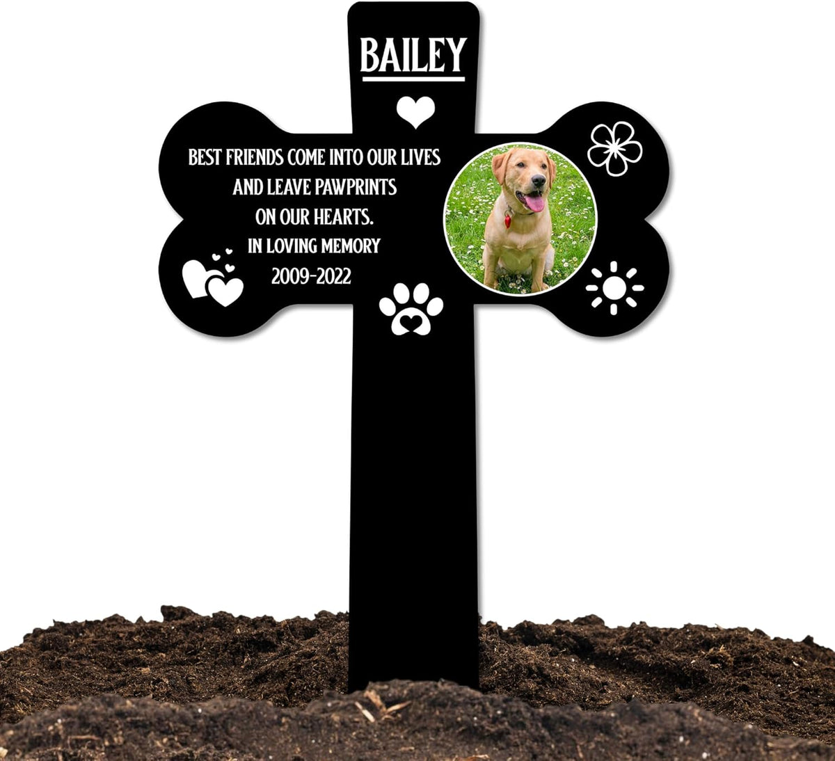 Custom Pet Memorial Stake, Dog Breed Metal Stake,Personalized Dog Garden Sign,Pet Loss Gift,Garden Decor Dog Photo Memorial Stake Pet loss