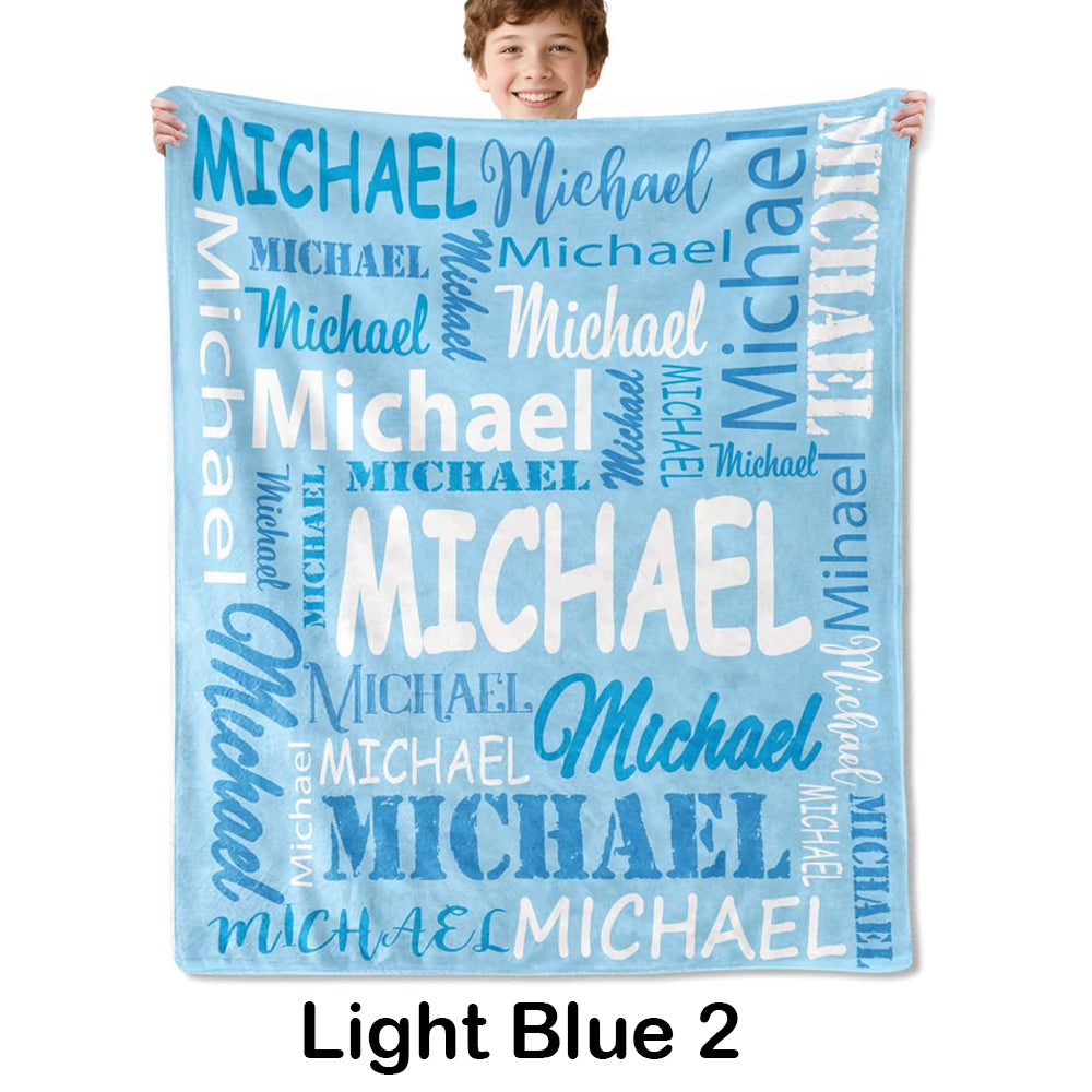 Personalized Blankets and Throws Custom Blanket with Name Customized Flannel Blanket for Kids Christmas Blanket Gifts for Teen Girls Boys