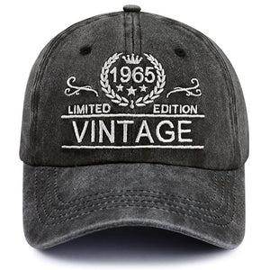 Custom Birthday Gift Vintage 30th 40th 50th 60th 70th 80th 90th Hats for Men Women, Adjustable Embroidered Birthday Baseball Cap