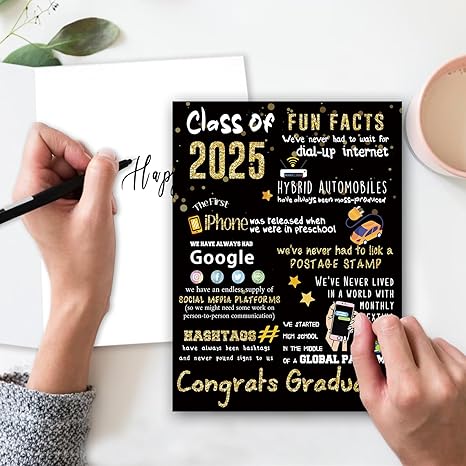 Graduation or Congratulations Card, Graduation 2025 Party Decorations
