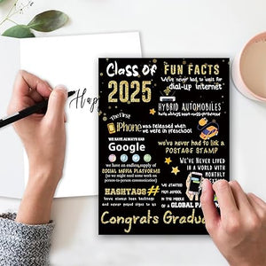 Graduation or Congratulations Card, Graduation 2025 Party Decorations for Her Him, Large Graduation Card for Men Women, Graduation Gifts Friends