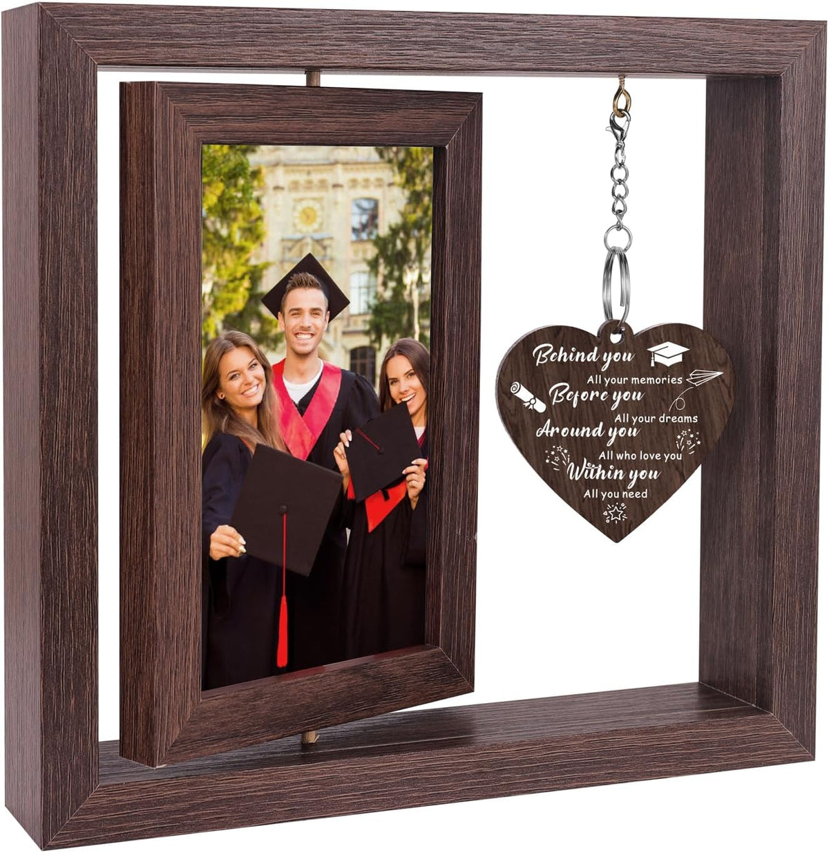 2025 Graduation Gifts for Her Him, Congratulations Inspirational Class Of 2025 University College Middle High School Graduates Gift Decorations Graduation Picture Frame Display