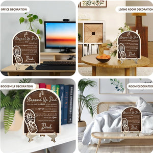 Stepped Up Dad Definition Wood Sign, Step Dad Sign, Stepdad Definition Wooden Plaque, Stepped Up Dad Gifts, Gifts For Step Dad, Father's Day Gift Step Dad, Step Up Dad Father's Day Gift, Stepdad Gifts