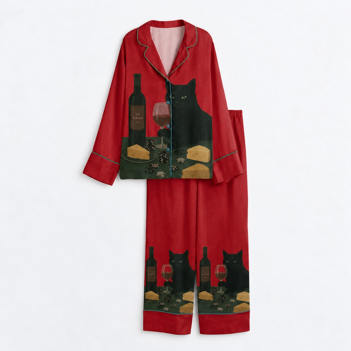 Black Cat Wine & Cheese Satin Pajama Set, Short Sleeve Button-Up Sleepwear, Funny Cat Print Loungewear, Gift for Cat Lovers 7244f97b-b9e0-40d0-8ab4-5deed2c0d4dc-B-ng-n-n-studio-vu-ng-4.png