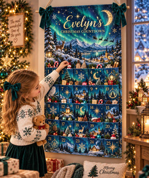 Personalized Reusable Fabric Advent Calendar, Northern Lights Christmas Countdown, 25 Pocket Xmas Wall Hanging, Custom Name Holiday Decor 72502f2b-e422-43a5-90c8-ddbd8752c5d1-il_1588xN.8589581283_ld2w.jpg