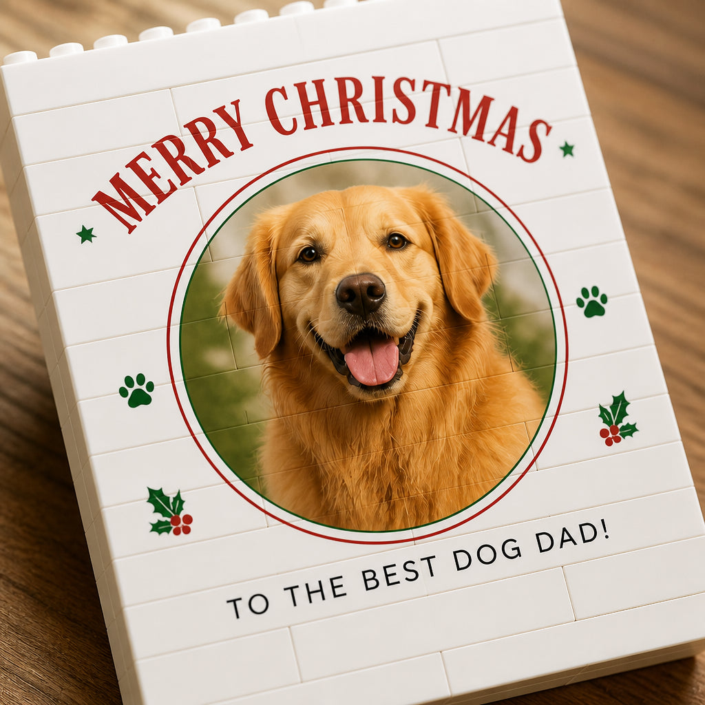 Merry Christmas Dog Dad Photo Block Puzzle - Personalized Custom Building Block Puzzle 725682ab-bc20-4bcc-9f5f-0a4f01f1bd9e.jpg