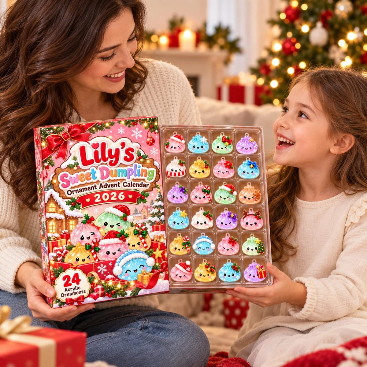 Personalized Dumpling Advent Calendar 2026, 24 Acrylic Kawaii Ornaments, Cute Christmas Countdown Gift for Kids, Custom Name Holiday Box John 725bc030-dfb7-4e3a-8a47-954e3bc9d1e1-il_1588xN.8630061335_7n7f.jpg