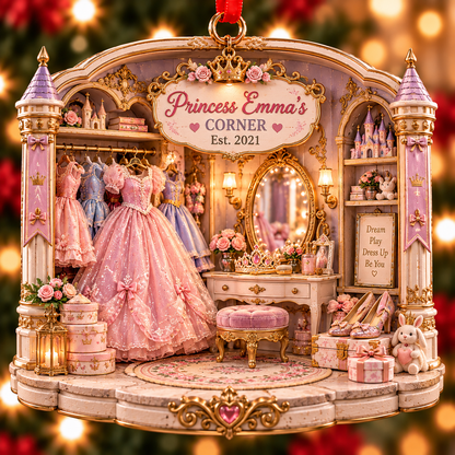 Personalized Princess Corner Christmas Ornament – Custom Name & Year, Princess Gift for Girls, Fairytale Dress Up Gift, Christmas Gift for Daughter 72619004-da64-4087-9a54-be948b02d6d8-Princess-Emma-s-Magical-Dressing-Room.png