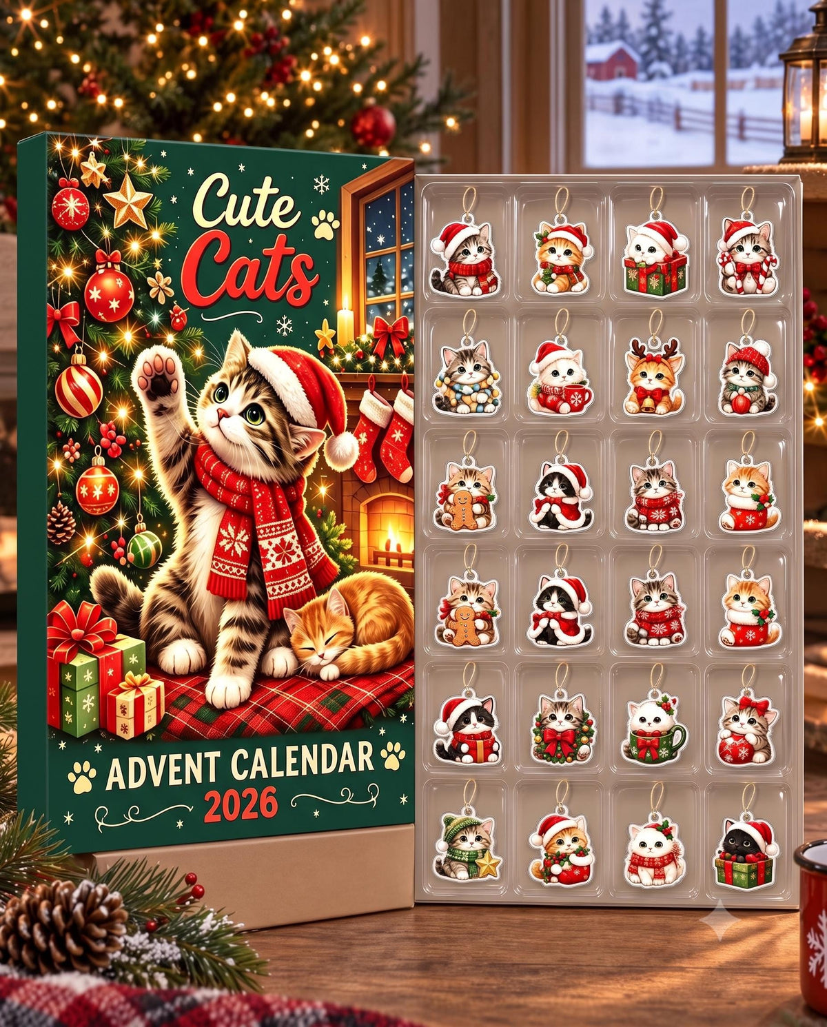 Cute Cat Christmas Advent Calendar 2026, 24 Days Holiday Countdown with Hanging Kitten Ornaments, Xmas Gift for Cat Lover 727bdf4f-357f-48df-b88b-0bae4630f868-il_fullxfull.8536544138_e8y9.jpg