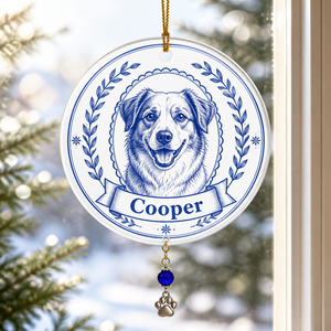 Custom Cobalt Pet Cameo Ornament - Personalized 1 Layered Suncatcher with Charm 727fbf05-3538-4aab-a70f-c45c760f0a30.png