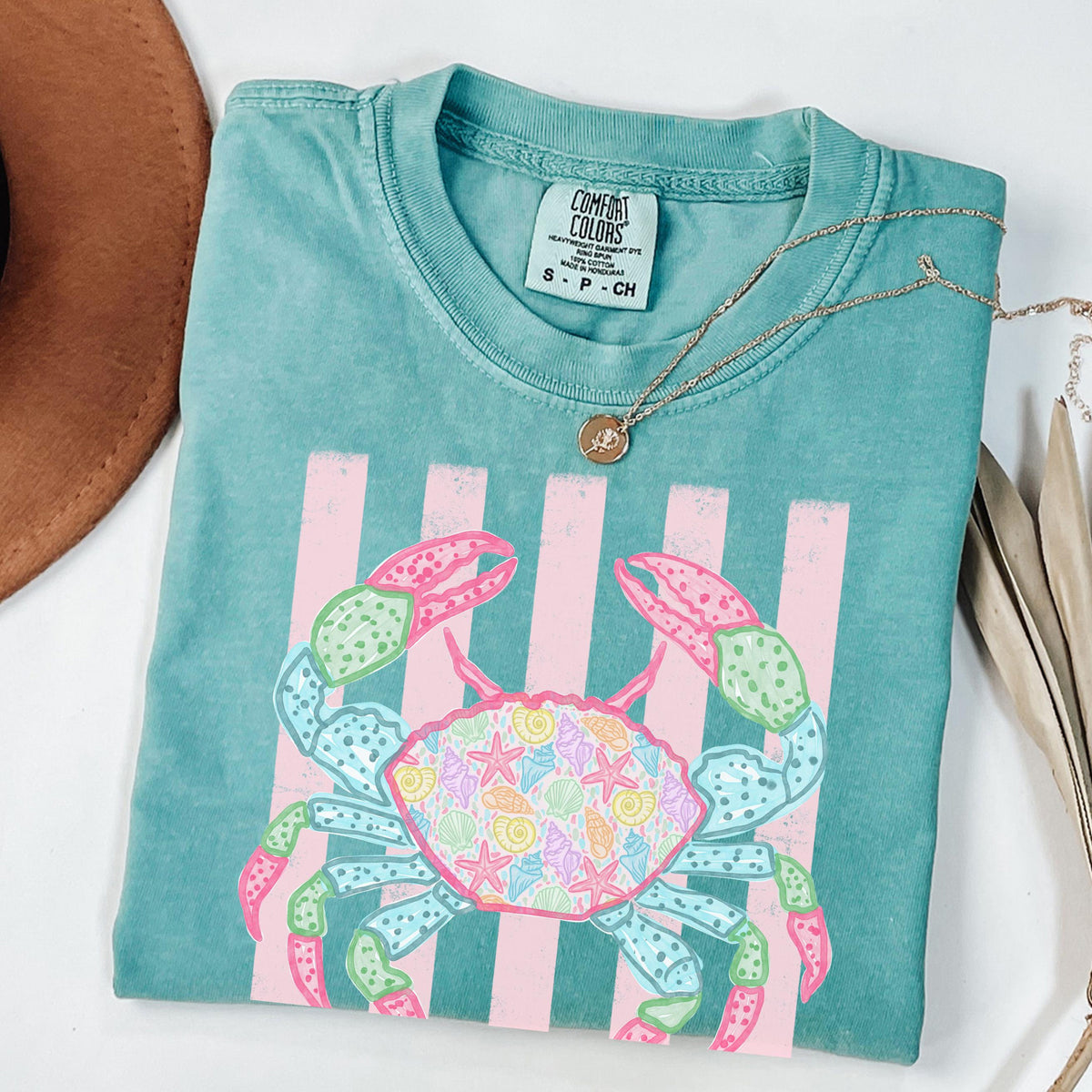 Comfort Colors Crab Shirt - Preppy Crab Graphic T-shirt - Boho Summer Beach Shirt - Retro Print Nautical Image TShirt 729e6824-087d-4837-8098-1a026157c1c6-9.jpg