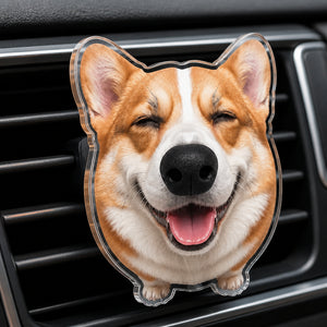 Smiling Corgi Car Vent Clip – Cute Dog Badge - Car Vent Clip 72a4a350-4340-41ec-b974-d762b8a3c848.jpg