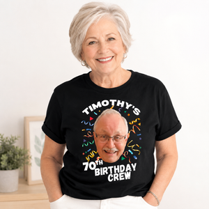 Custom 70th Birthday Shirt Custom Face Birthday Party Shirts Matching Family Shirts Birthday Crew Shirt Funny Matching Shirts for Dad 72ba3d4f-b520-46b3-ba74-f601f218ed03-1486a7c2-9bf3-4759-808e-0f68de3ef285.png