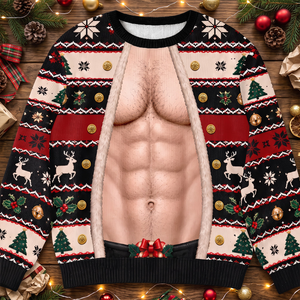 Christmas Funny Couple - Personalized 3D Sweatshirt - Christmas Gift For Couple 72bbea97-0c44-4588-bbef-2ae8a1185998-MOCKUP-4.png