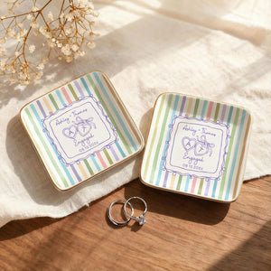 Personalized Engagement Ring Dish, Ceramic Jewelry Tray with Couple Names, Heart Trinket Tray for Wedding Gift 72ea64f4-8908-4c67-a75c-b6d8d899d0a7-7.jpg