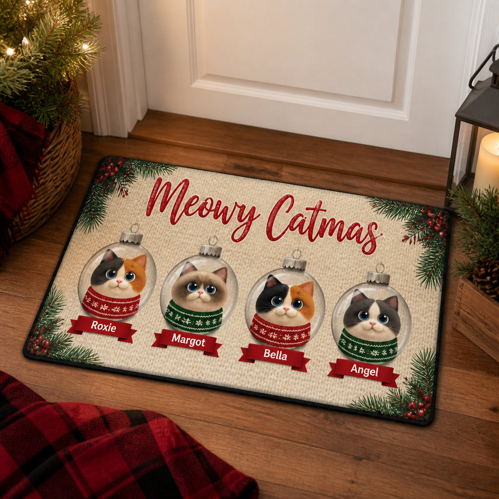 Meowy Catmas Custom Pet Photo Doormat - Personalized Doormat 72ee4fcd-2ef9-40b0-aece-53ae8fad106c.jpg