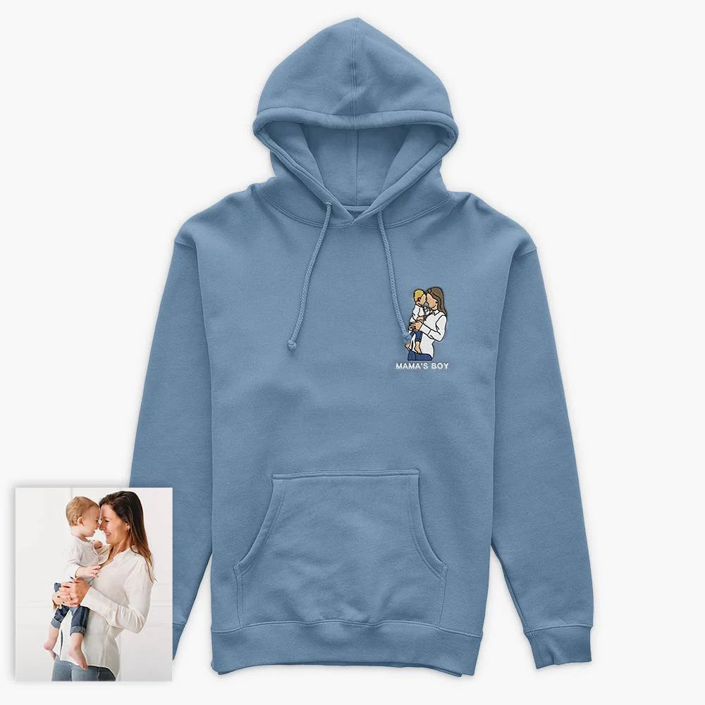 Personalized embroidered custom your own photo shirt - Handmade shirt