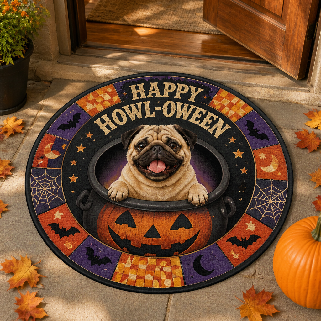 Halloween Pet Photo Round Doormat – Upload Your Pet - Personalized Doormat 72ffe0b8-fc56-4d8c-b33d-9829b981aa87.png