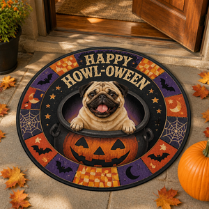 Halloween Pet Photo Round Doormat – Upload Your Pet - Personalized Doormat 72ffe0b8-fc56-4d8c-b33d-9829b981aa87.png
