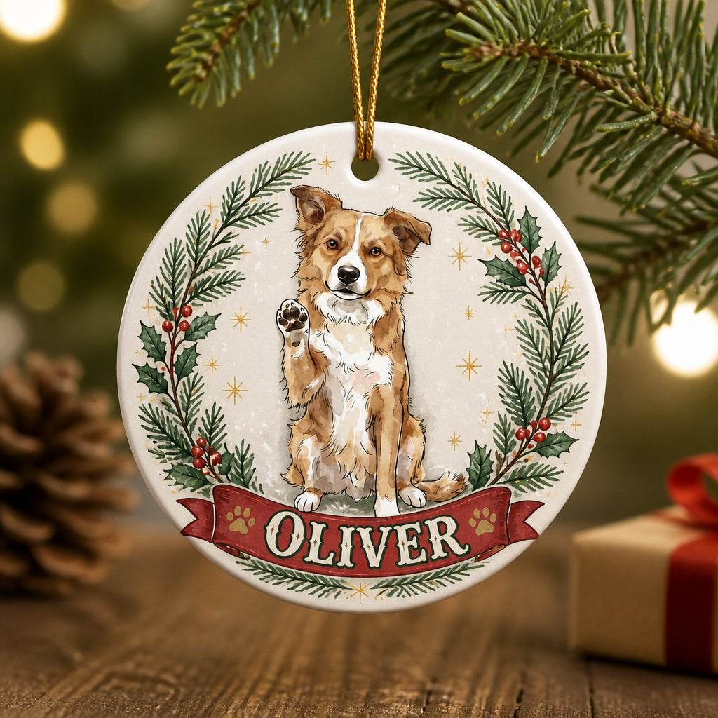 Custom Pet Portrait Ornament with Name Banner - Personalized Ornament 731d3211-8570-4453-b694-b4a8fc30e80a.jpg