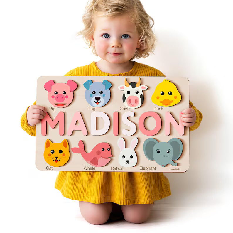 Custom Name Puzzle with Animals, Personalized Baby Gift, First Birthday Gift, Christmas Present, 0-3 Years Personalized Toy 73275146-dc57-4f5c-b5e6-7a48728c4a5c-ghffhfg-2-1-.jpg