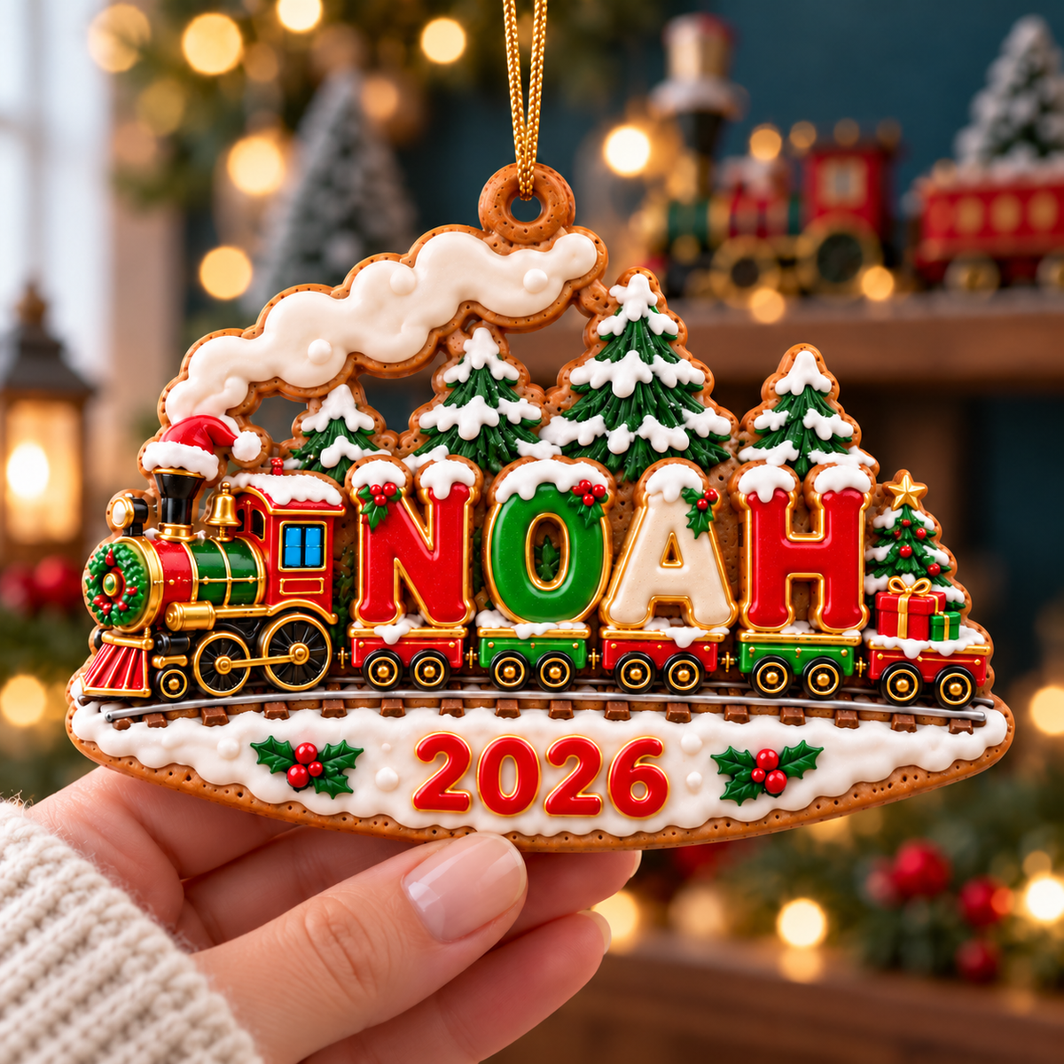 Personalized Christmas Train Ornament 2026 – Custom Name Christmas Express, Holiday Keepsake Gift for Kids and Train Lovers 732d5c7f-bbf1-453a-aef0-634b9e57f3c9-NOAH-Christmas-train-ornament-5.png
