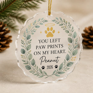 Pet Memorial Paw Prints Acrylic Ornament — Name & Year - Personalized Transparent Acrylic Ornament 73331a2a-0699-4579-a0cf-4e53c9f48405.jpg