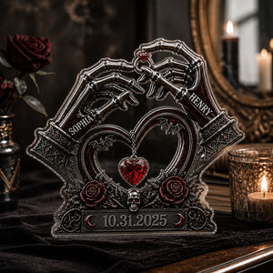 Gothic Skeleton Hands Couple Acrylic Plaque – Personalized Names & Date - Personalized Acrylic Plaque 733602c7-bbd6-4caf-9124-ade56fb20e93.jpg