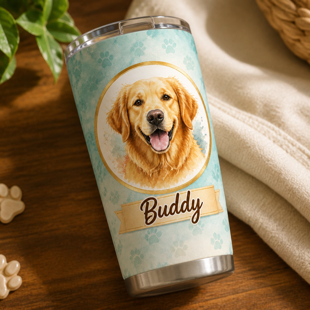 Custom Pet Portrait Name Tumbler — Photo to Watercolor - Personalized Tumbler 734773dd-7335-4c2d-800b-d8507f74a908.jpg
